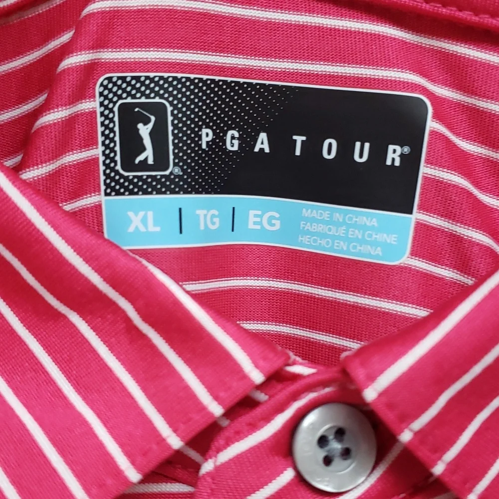 PGA Tour Freeform Men Short Sleeve Polo Shirt. (XL) - Picture 6 of 8
